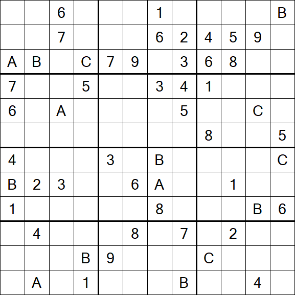 Sudoku 12x12 - Difficile