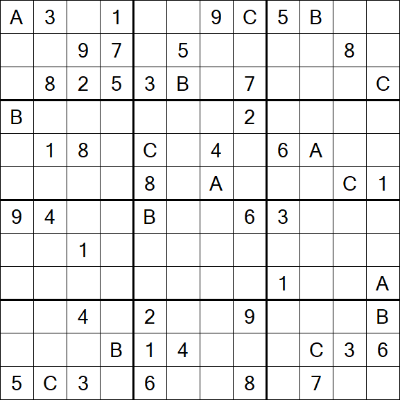 Sudoku 12x12 - Difficile