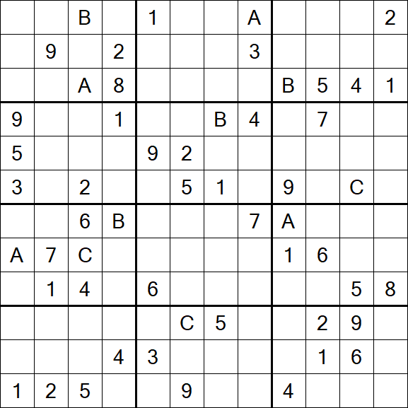 Sudoku 12x12 - Difficile