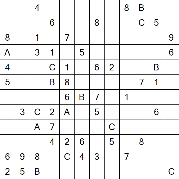 Sudoku 12x12 - Difficile