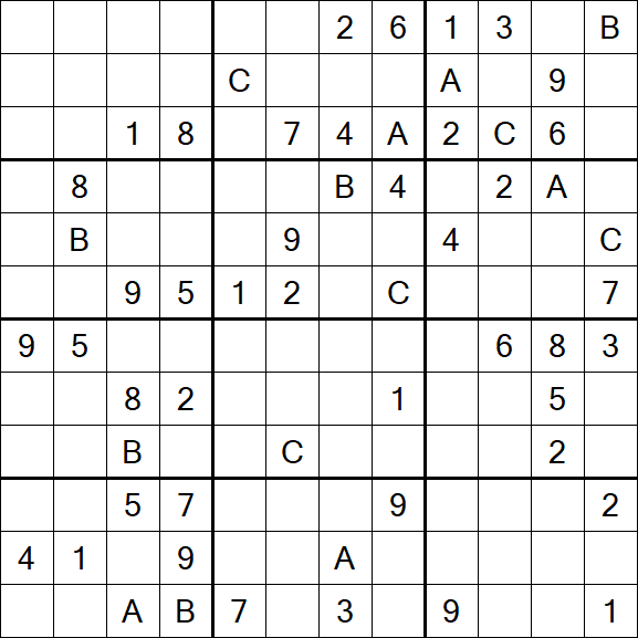 Sudoku 12x12 - Difficile