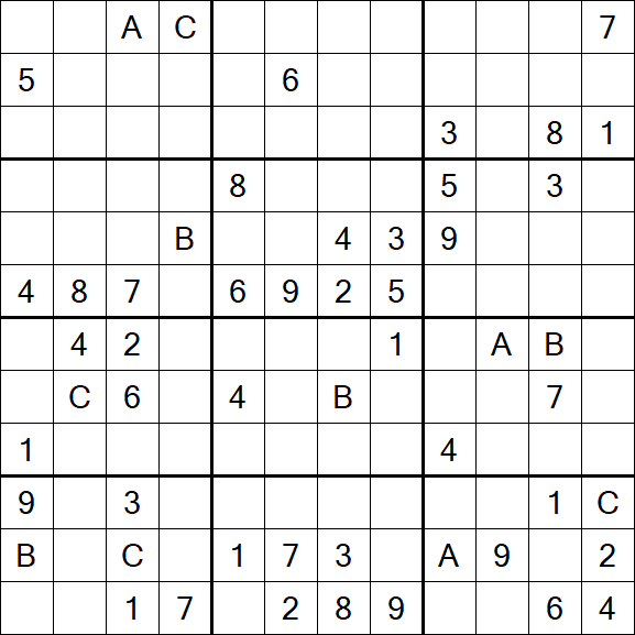 Sudoku 12x12 - Difficile