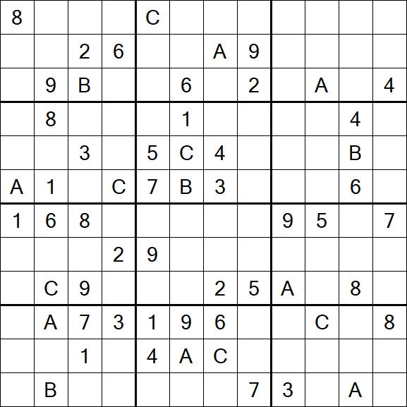Sudoku 12x12 - Difficile