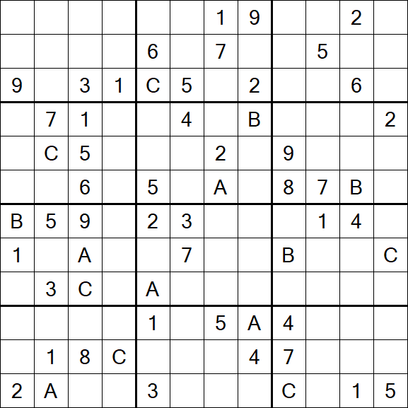 Sudoku 12x12 - Difficile