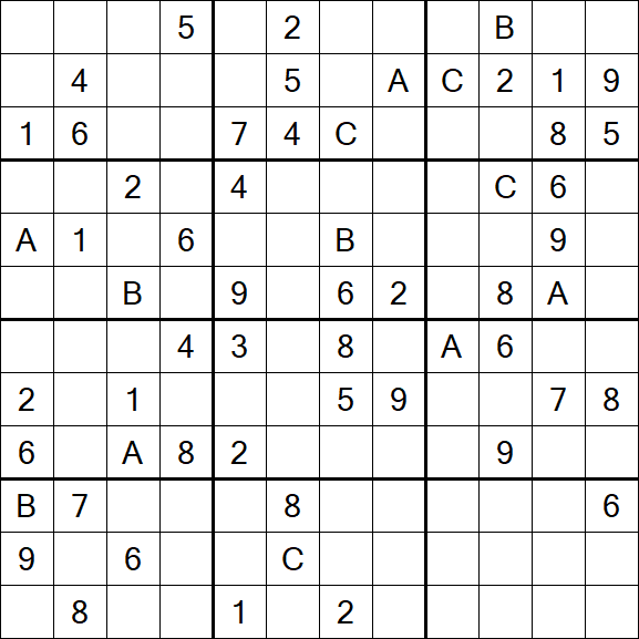 Sudoku 12x12 - Difficile