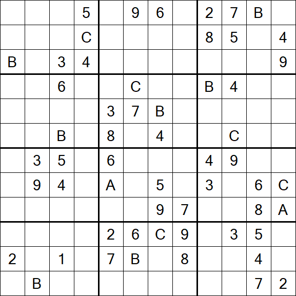 Sudoku 12x12 - Difficile