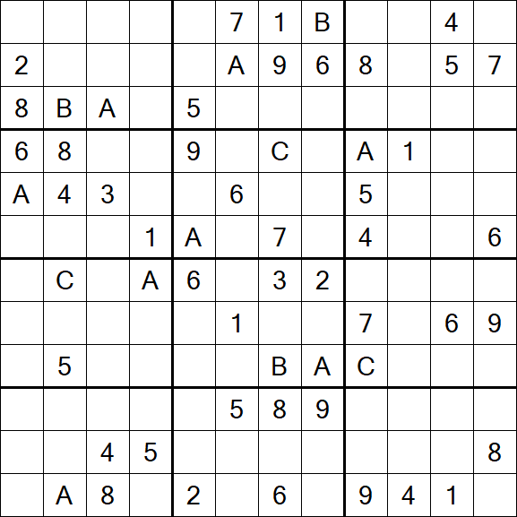 Sudoku 12x12 - Difficile