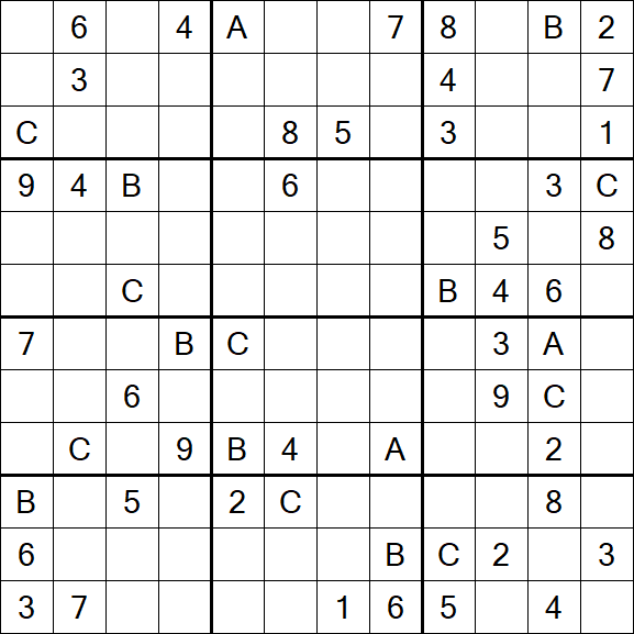Sudoku 12x12 - Difficile