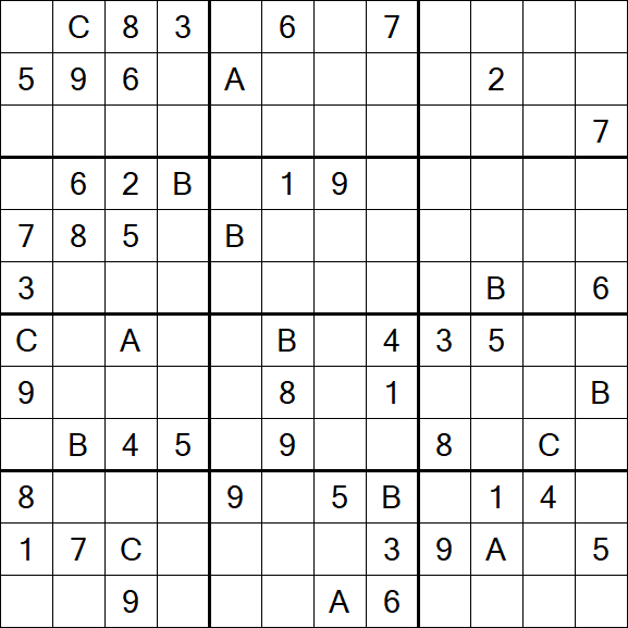 Sudoku 12x12 - Difficile