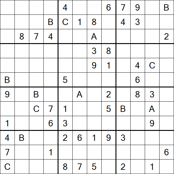 Sudoku 12x12 - Difficile