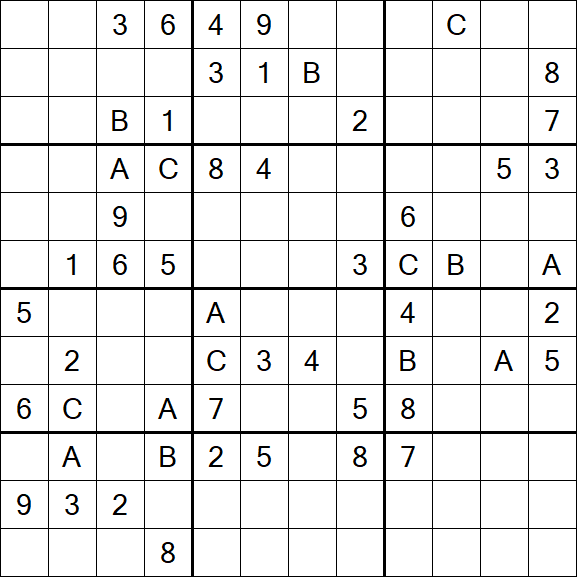 Sudoku 12x12 - Difficile