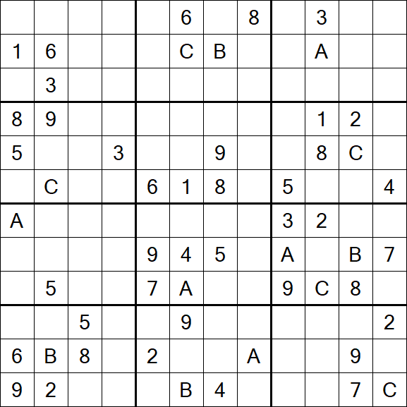 Sudoku 12x12 - Difficile