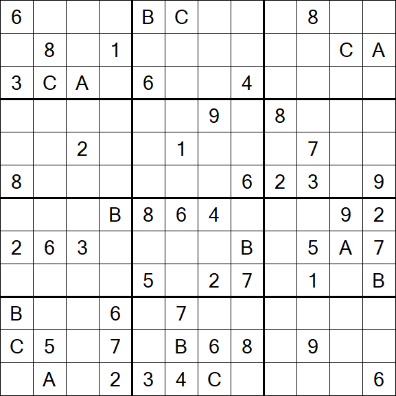 Sudoku 12x12 - Difficile