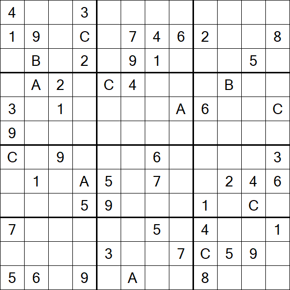 Sudoku 12x12 - Difficile