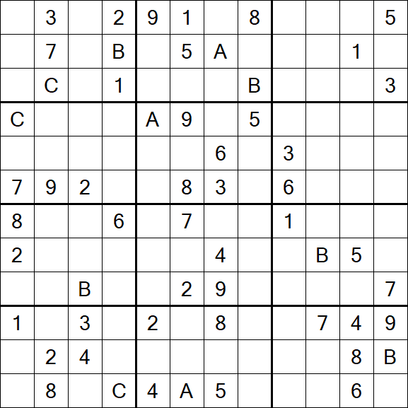 Sudoku 12x12 - Difficile