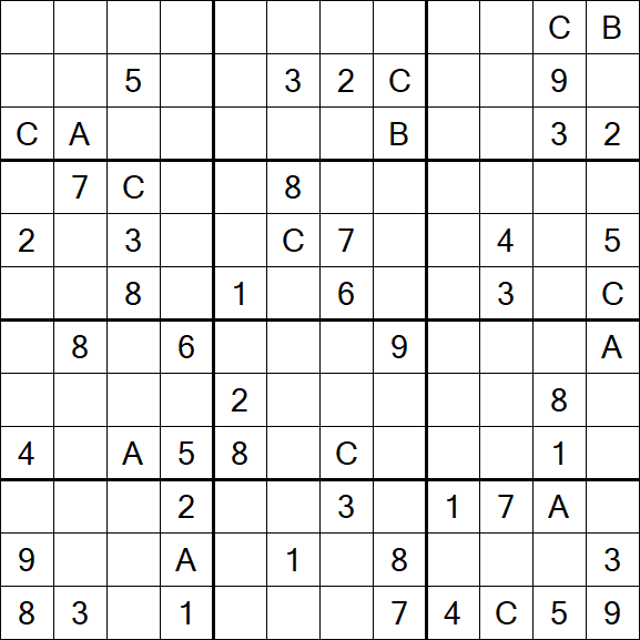 Sudoku 12x12 - Difficile