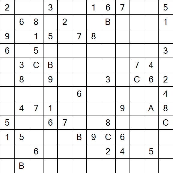 Sudoku 12x12 - Difficile