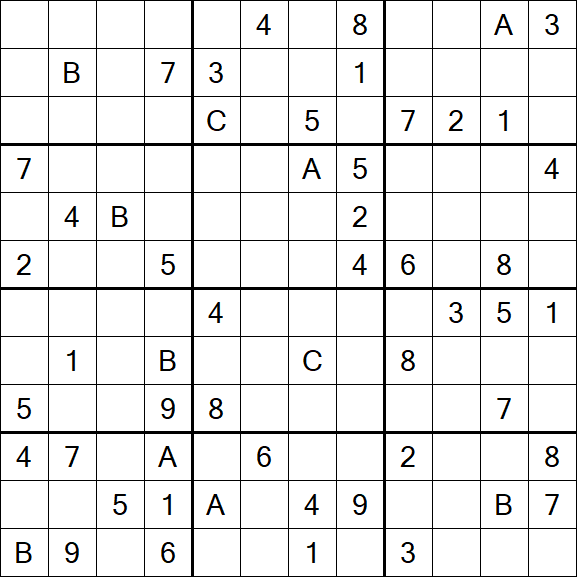 Sudoku 12x12 - Difficile
