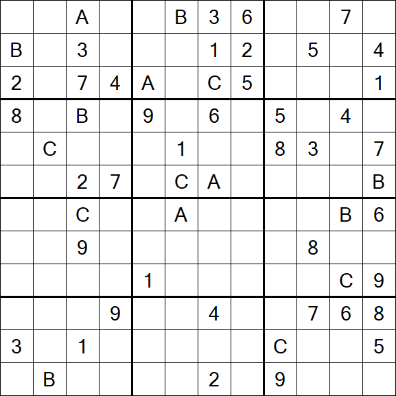 Sudoku 12x12 - Difficile