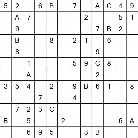 Sudoku 12x12 - Difficile
