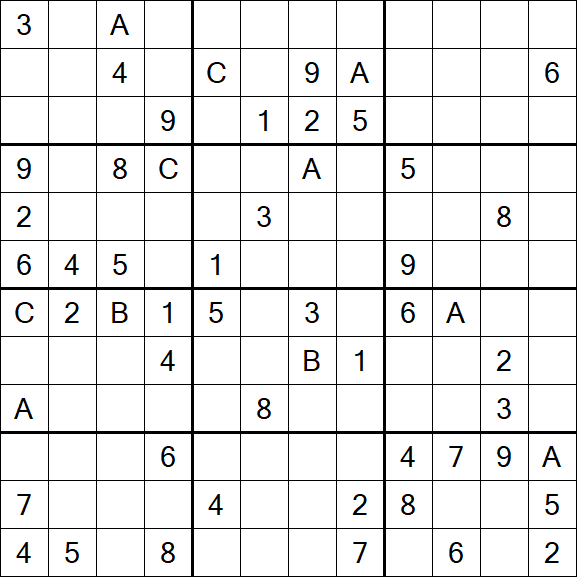 Sudoku 12x12 - Difficile