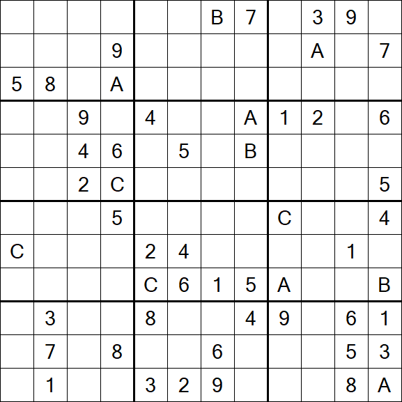 Sudoku 12x12 - Difficile