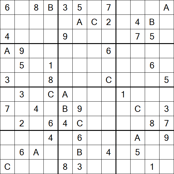 Sudoku 12x12 - Difficile