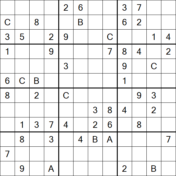 Sudoku 12x12 - Difficile
