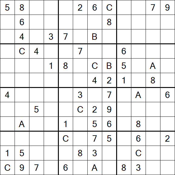 Sudoku 12x12 - Difficile