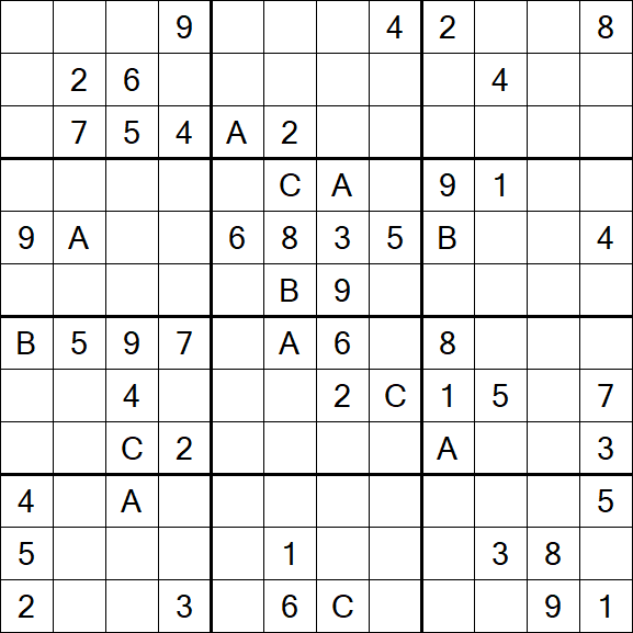 Sudoku 12x12 - Difficile