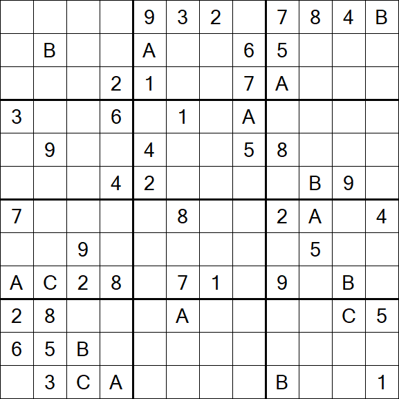 Sudoku 12x12 - Difficile