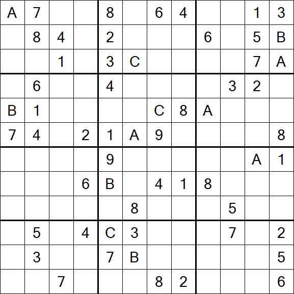 Sudoku 12x12 - Difficile