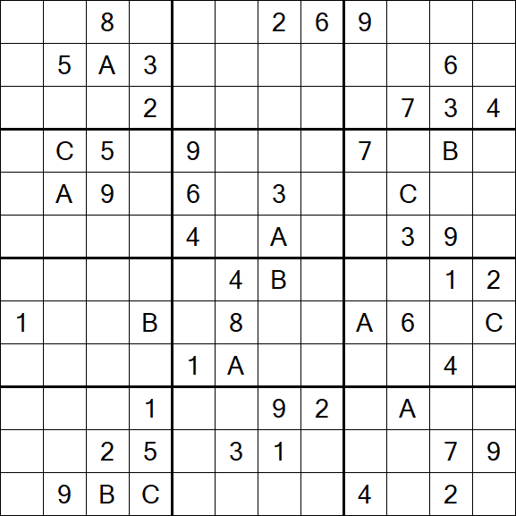 Sudoku 12x12 - Difficile