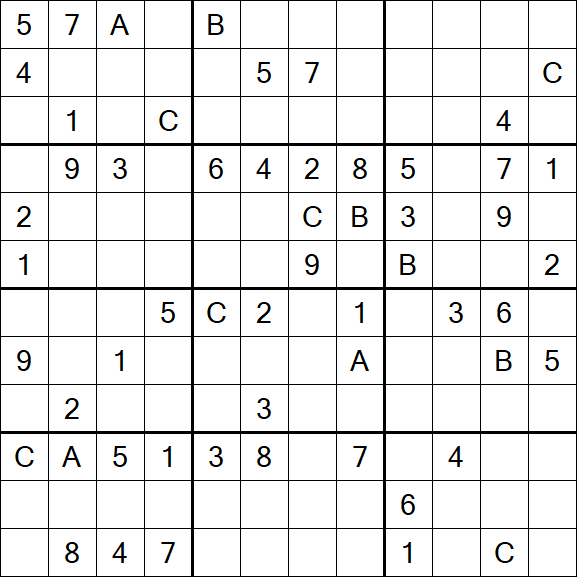Sudoku 12x12 - Difficile
