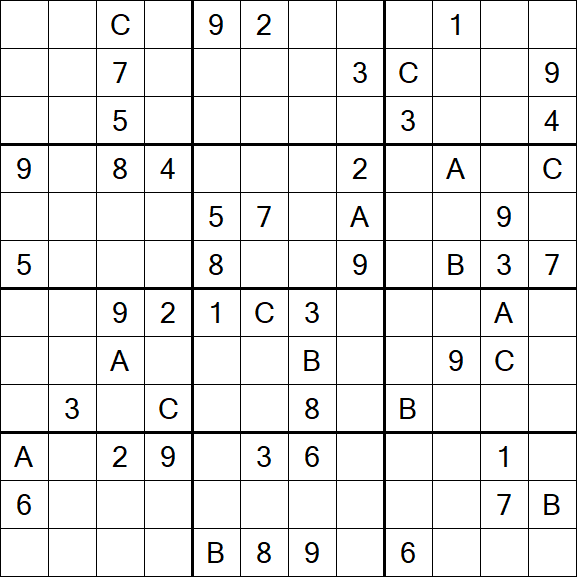 Sudoku 12x12 - Difficile
