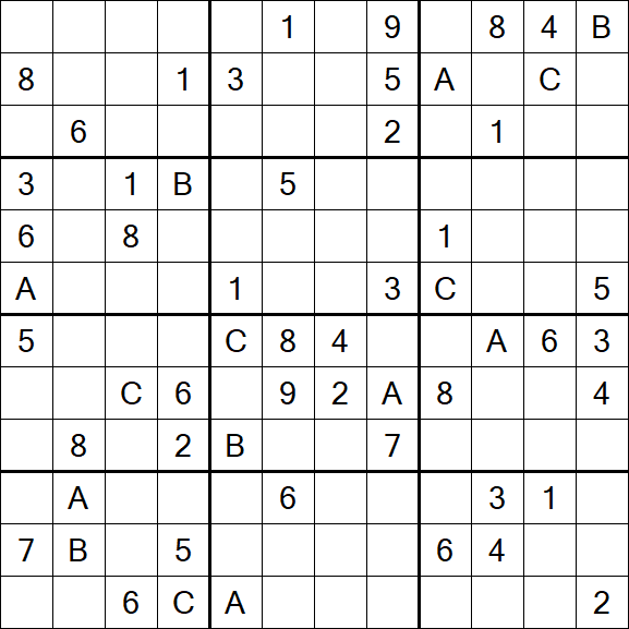 Sudoku 12x12 - Difficile