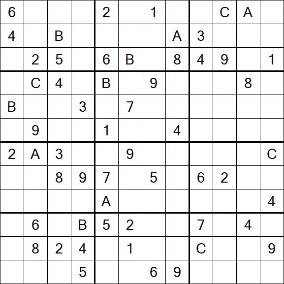 Sudoku 12x12 - Difficile