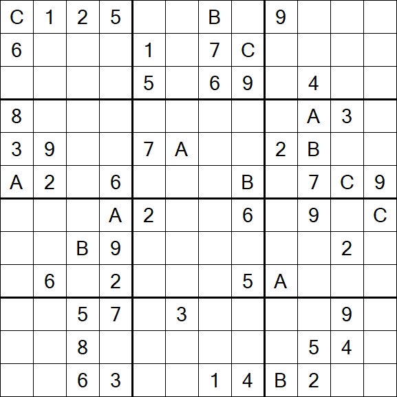 Sudoku 12x12 - Difficile