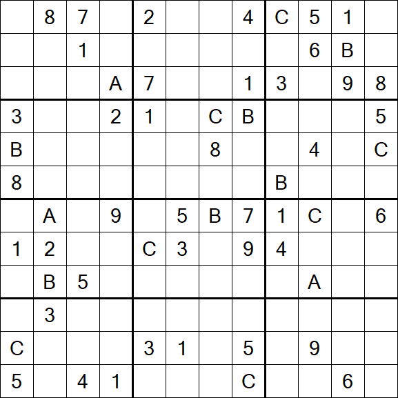 Sudoku 12x12 - Difficile