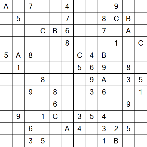 Sudoku 12x12 - Difficile