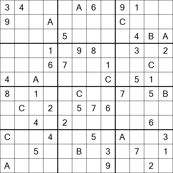 Sudoku 12x12 - Difficile