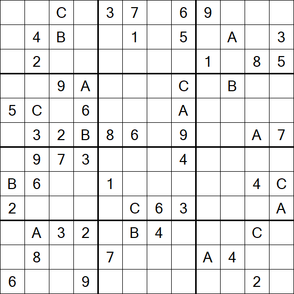 Sudoku 12x12 - Difficile