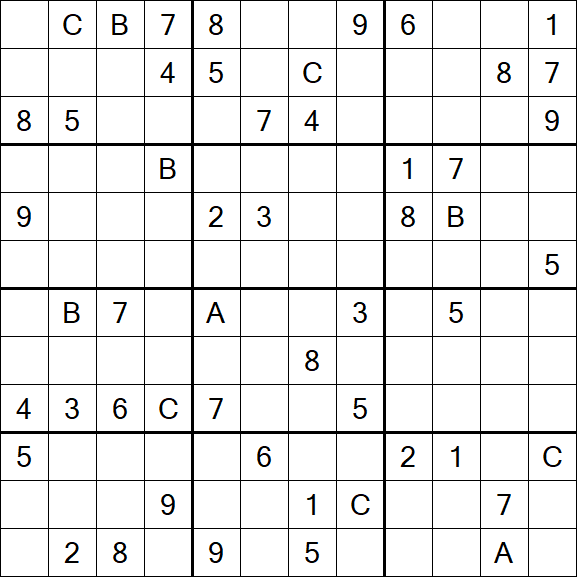 Sudoku 12x12 - Difficile