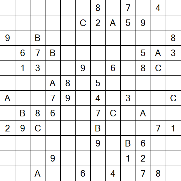 Sudoku 12x12 - Difficile