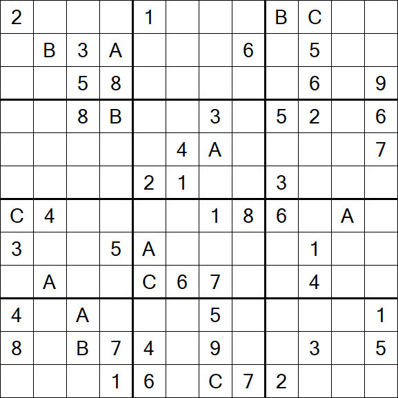 Sudoku 12x12 - Difficile