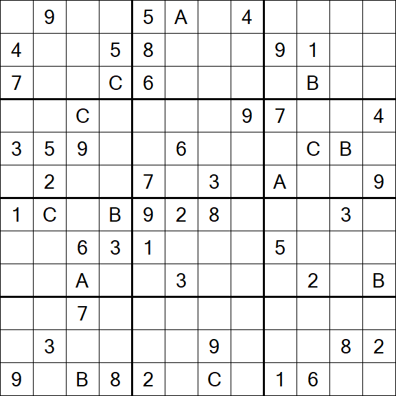 Sudoku 12x12 - Difficile