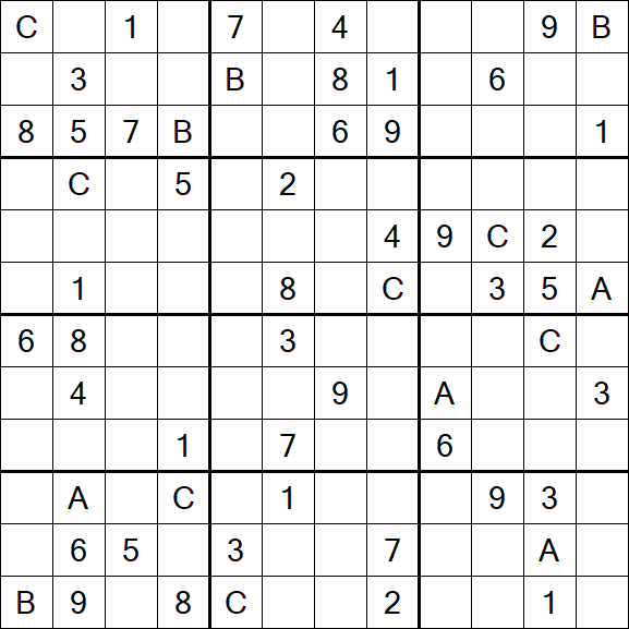 Sudoku 12x12 - Difficile