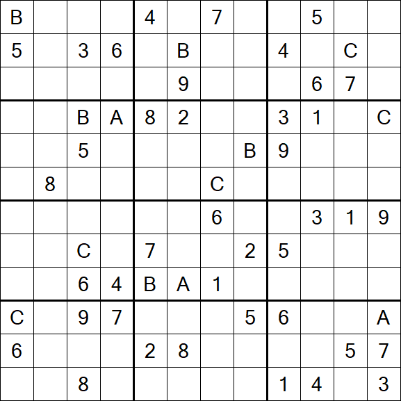 Sudoku 12x12 - Schwierig