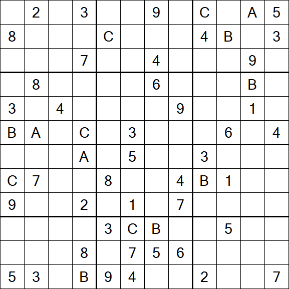 Sudoku 12x12 - Hard