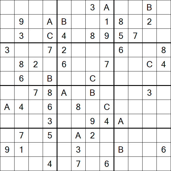 Sudoku 12x12 - Hard